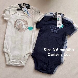 Carter's Child of Mine Baby Bodysuit, 3-Pack, LOT, 3-6months